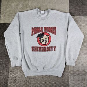 Piggy Wiggly University Sweatshirt Adult Size S‎ Gray Supermarket Uniform Promo